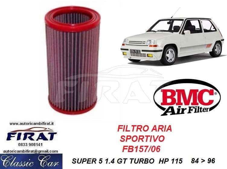 FILTRO ARIA SPORTIVO RENAULT SUPER 5 GT TURBO
